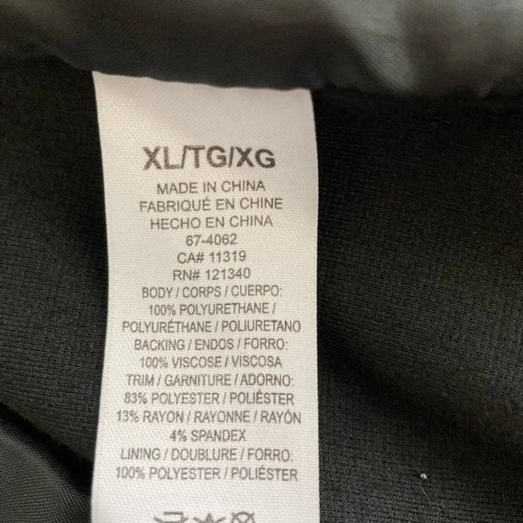 DCASUAL Sz XL Fabric & Vegan Leather Bodice  Open Jacket - Picture 5 of 6